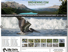 Tablet Screenshot of birdviewing.com